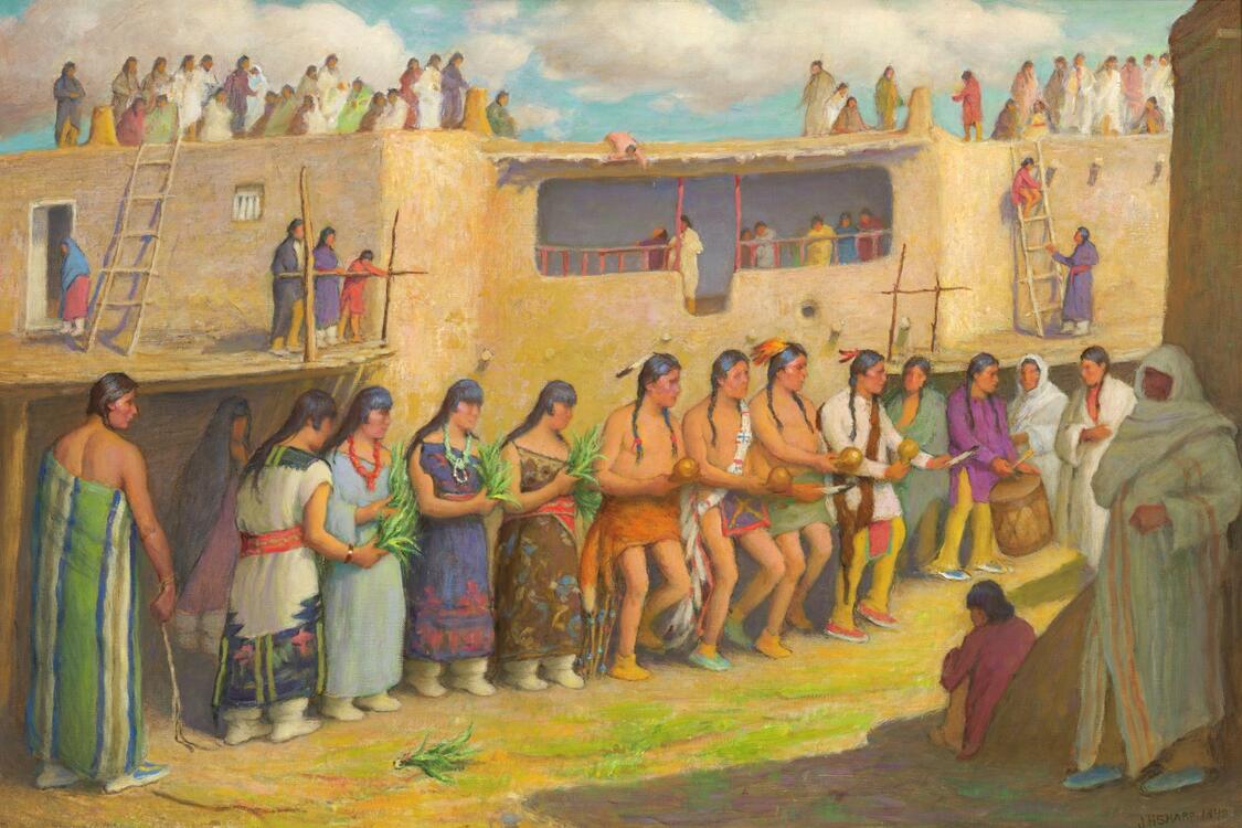 Green Corn Dance / Joseph Henry Sharp Gilcrease Museum